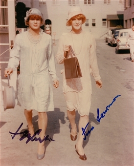 Tony Curtis and Jack Lemmon Dual Signed "Some Like it Hot" 8x10 Color Photograph (JSA)